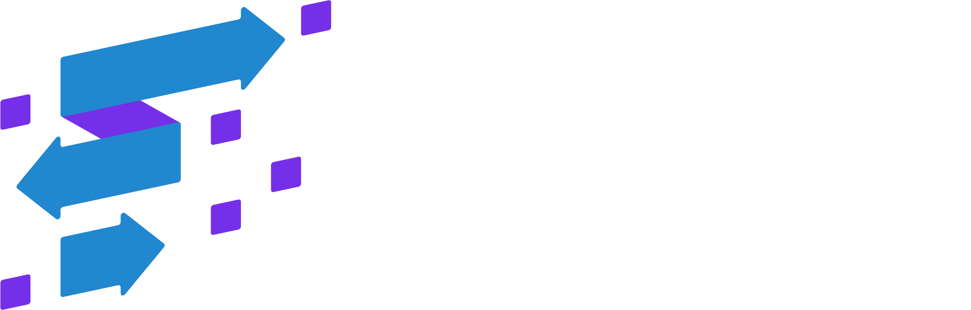 Flow Business Logo White